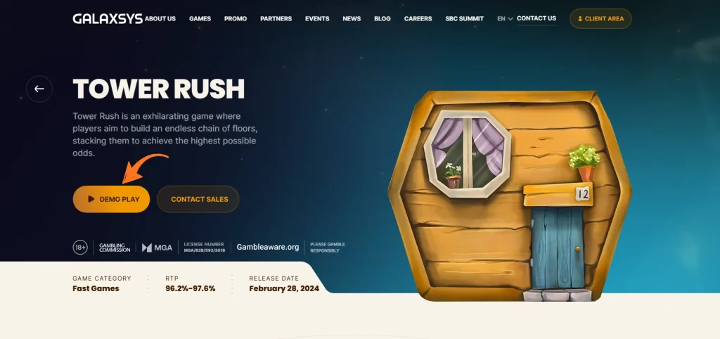 Tower Rush - Khởi chạy chế độ demo